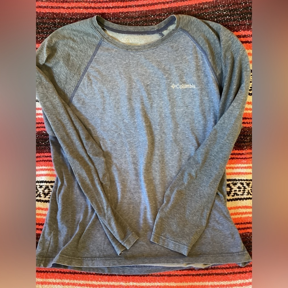Columbia PFG UV Water Shirt Omni-Shade Fishing Gray Mens Size Large